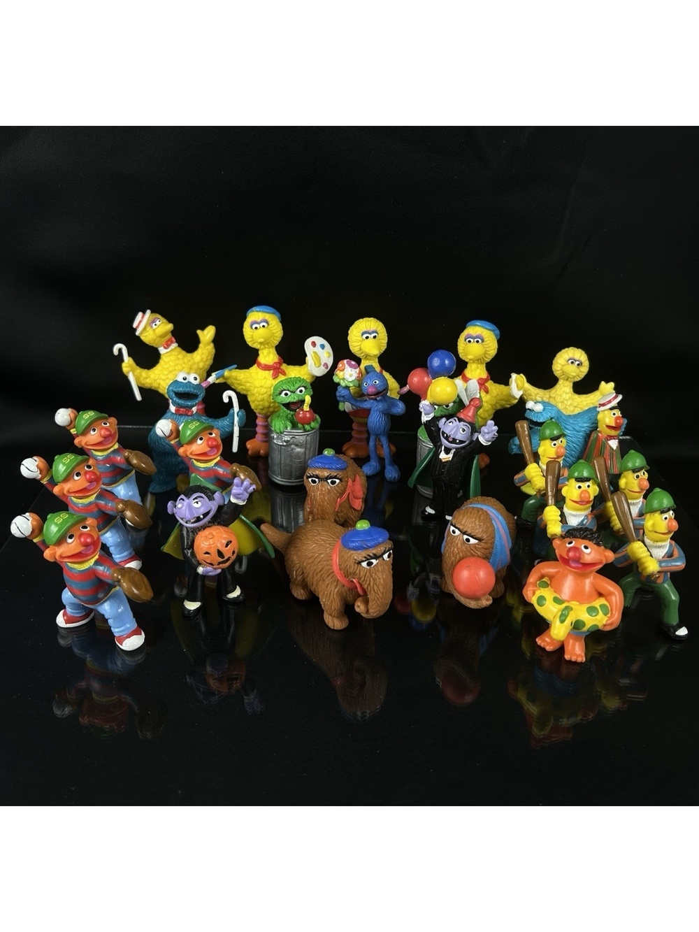 Sesame Street Applause PVC Figures Muppets Lot Oscar Snuffy Ernie Bert Big Bird